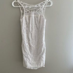 White lace dress